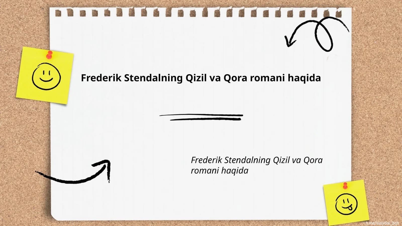"Frederik Stendalning Qizil va Qora romani haqida"