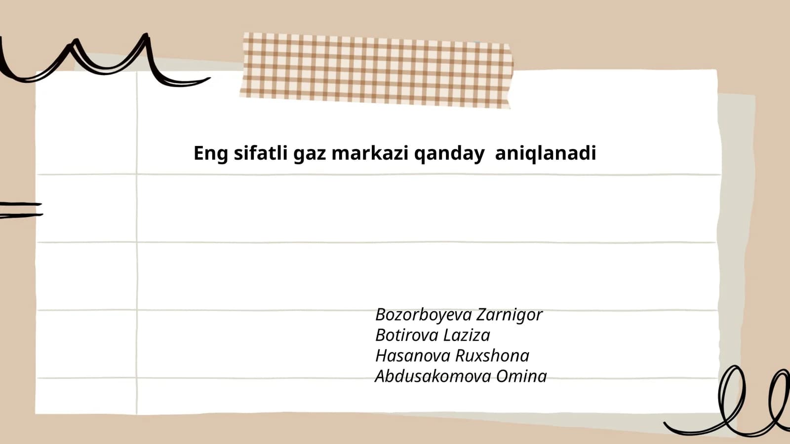 Eng sifatli gaz markazi qanday aniqlanadi