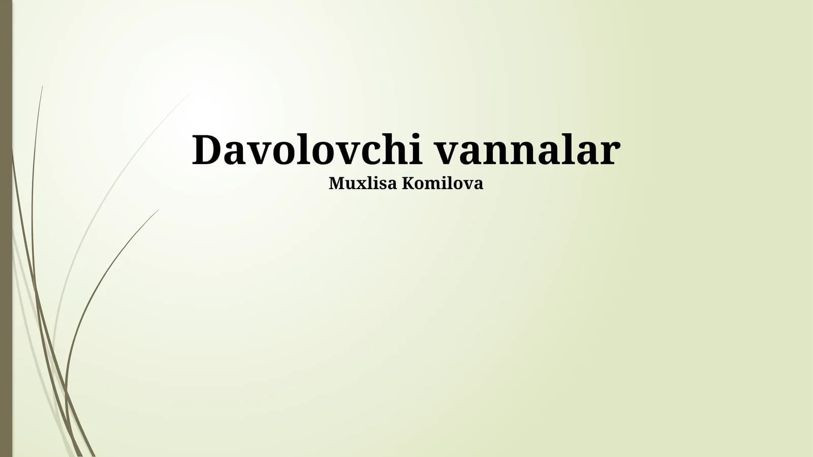 Davolovchi vannalar