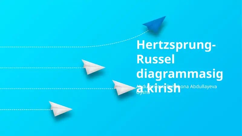 Gershprung-Rassel diagrammasiga kirish