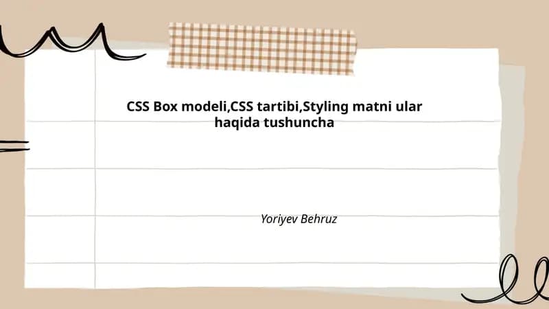 CSS Box modeli