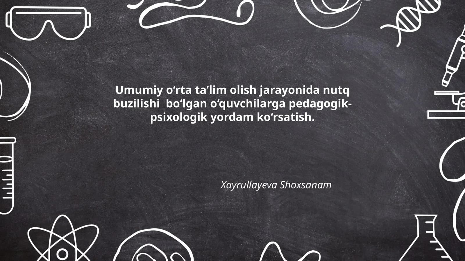Umumiy o‘rta ta’lim olish jarayonida nutq buzilishlari