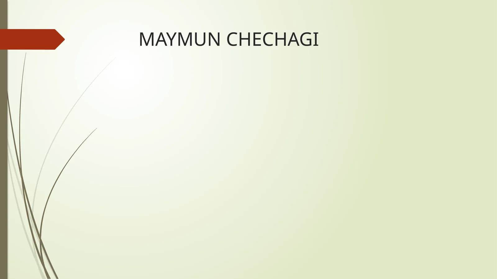 MAYMUN CHECHAGI