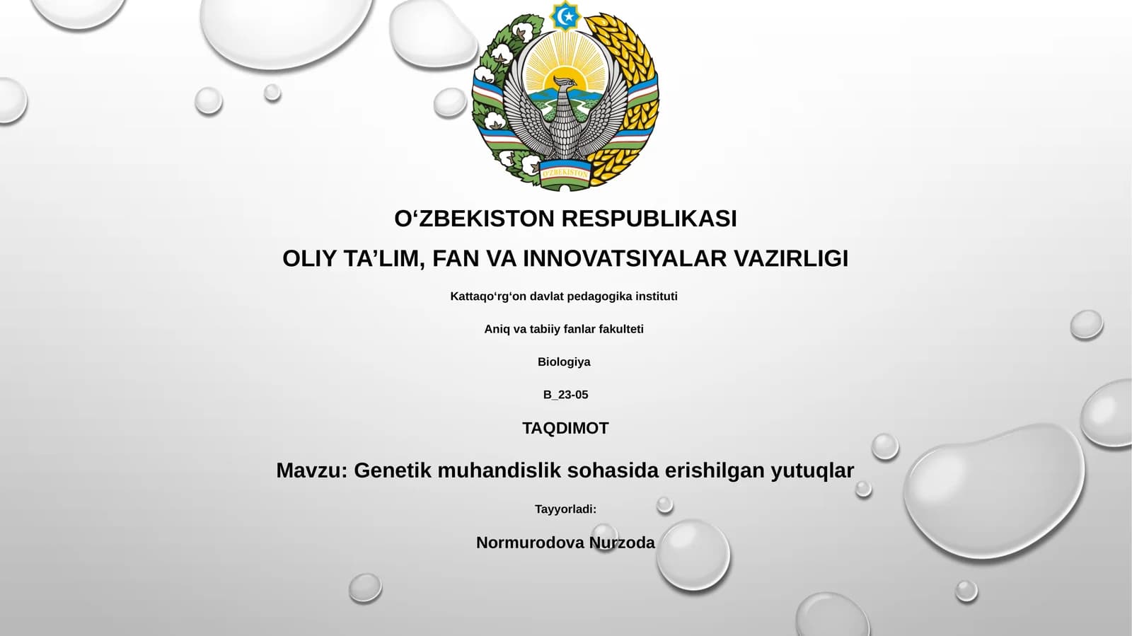 Genetik muhandislik sohasida erishilgan yutuqlar