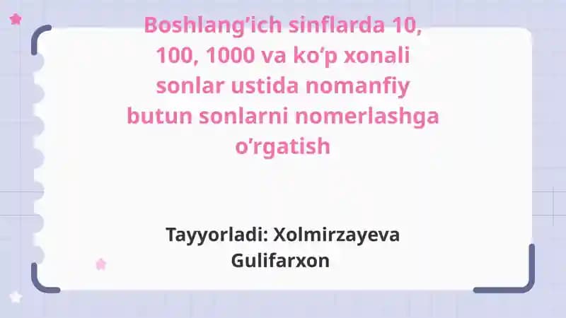 XolmirzayevaGulifarxon