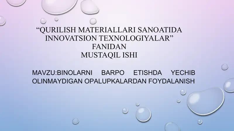 Yechib olinmaydigan opalupkalar