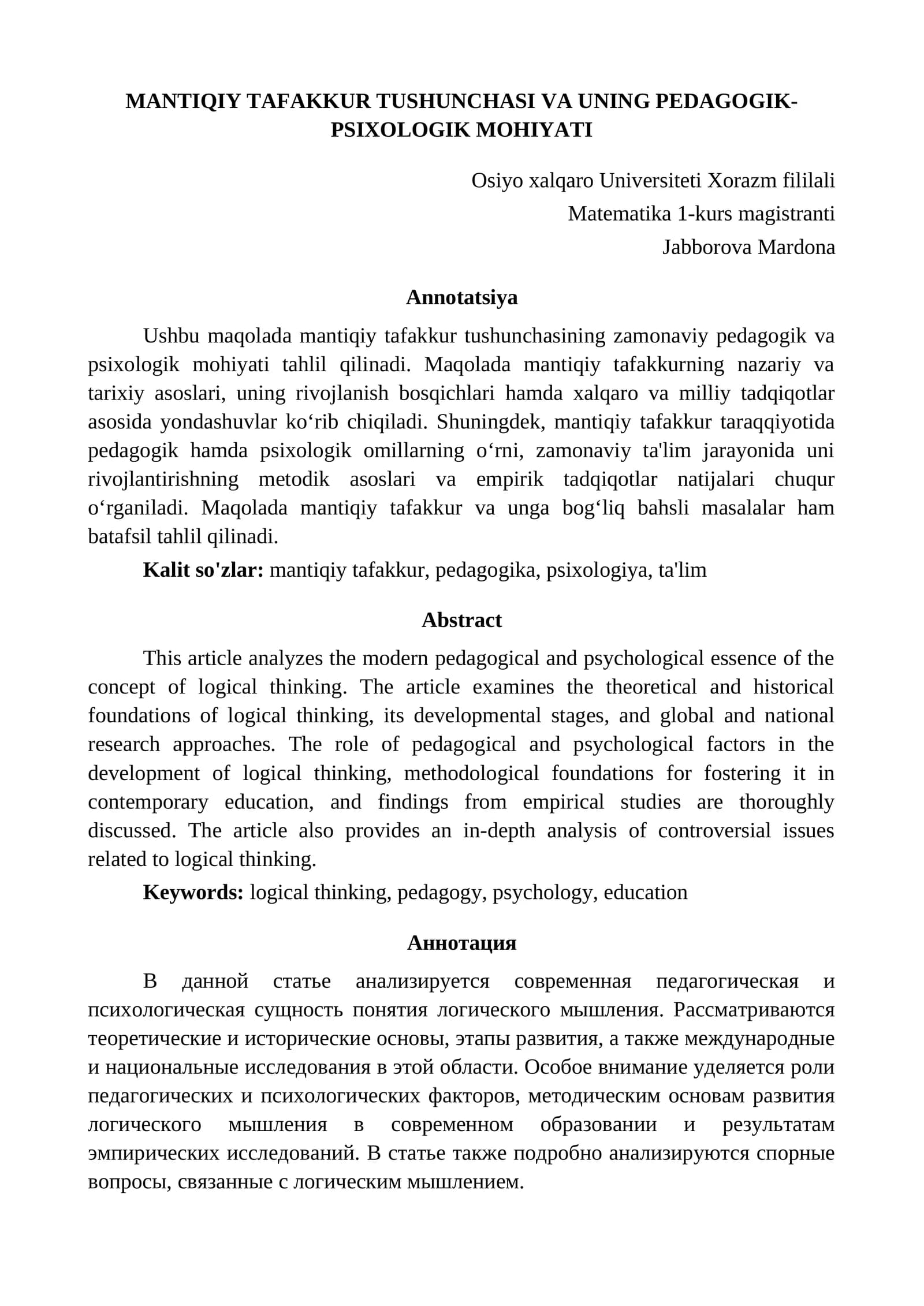maqola
