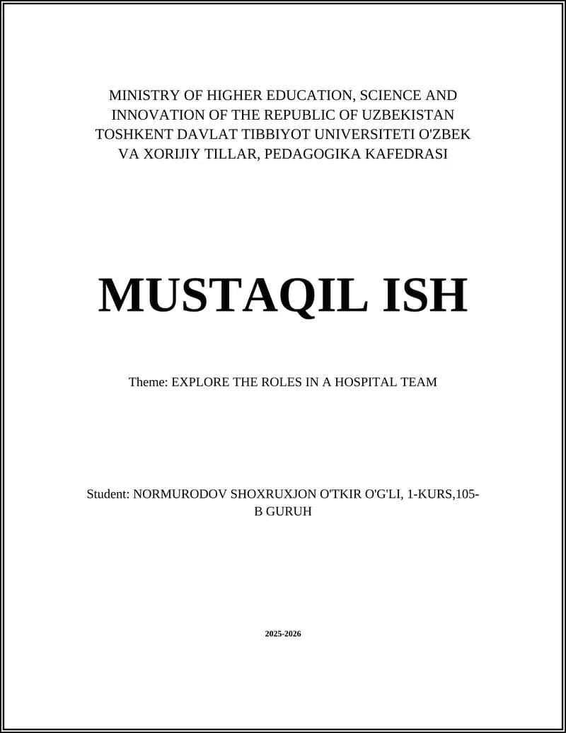Attending Physicians and Medical Specialists