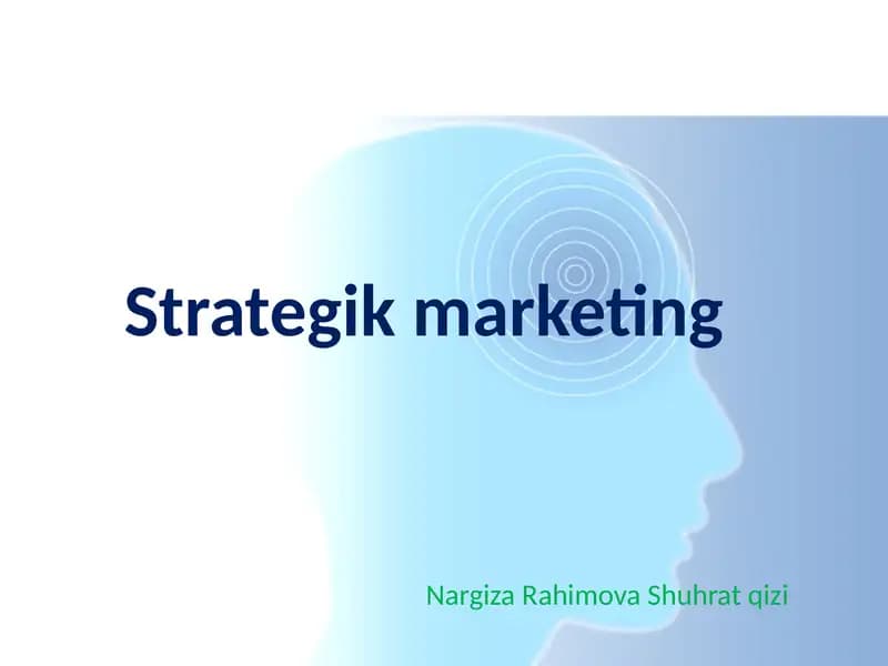 Strategik marketing