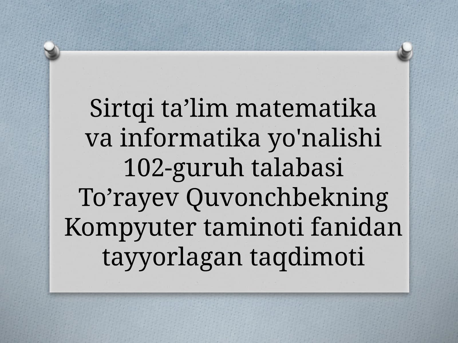 Antivirus dasturiy vositalar bilan ishlash