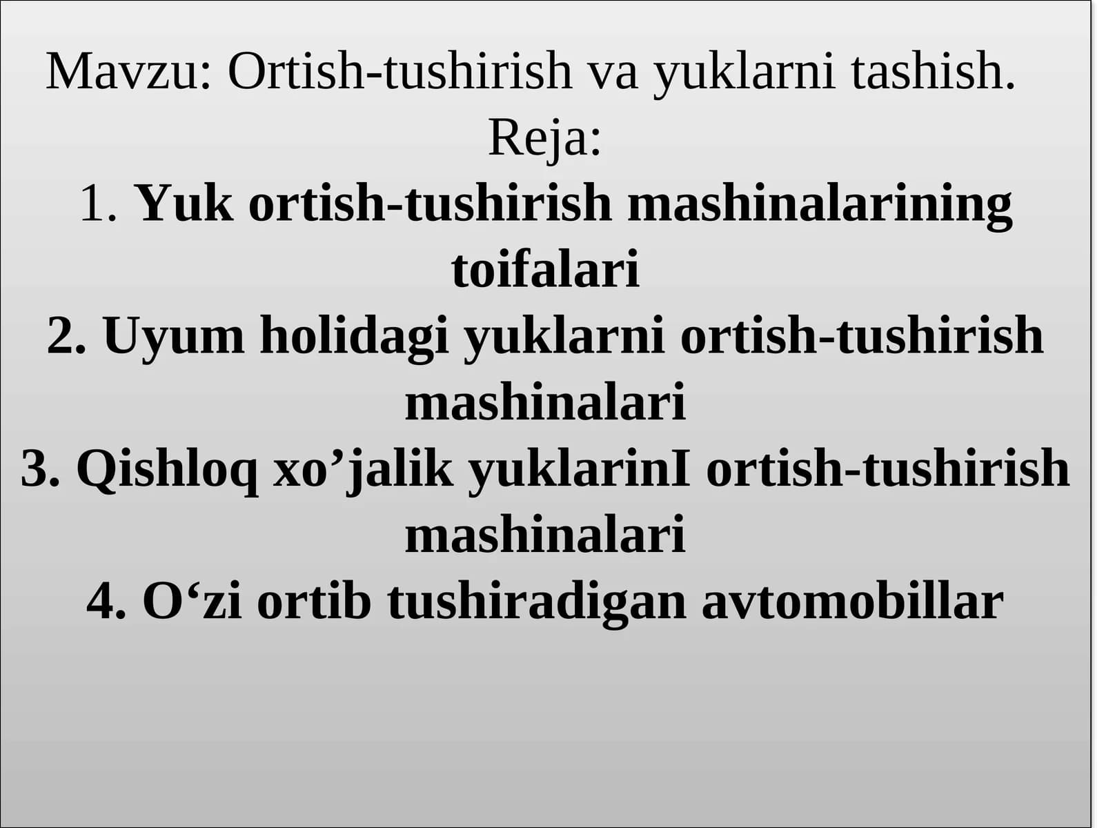 Ortish-tushirish mashinalari