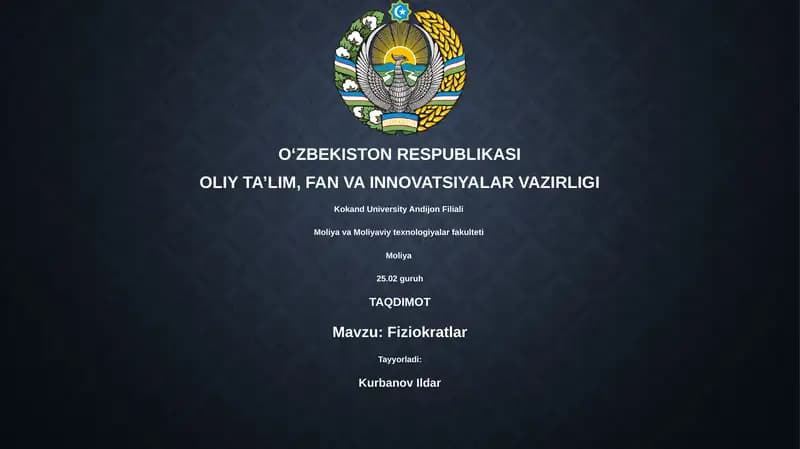 Fiziokratlar