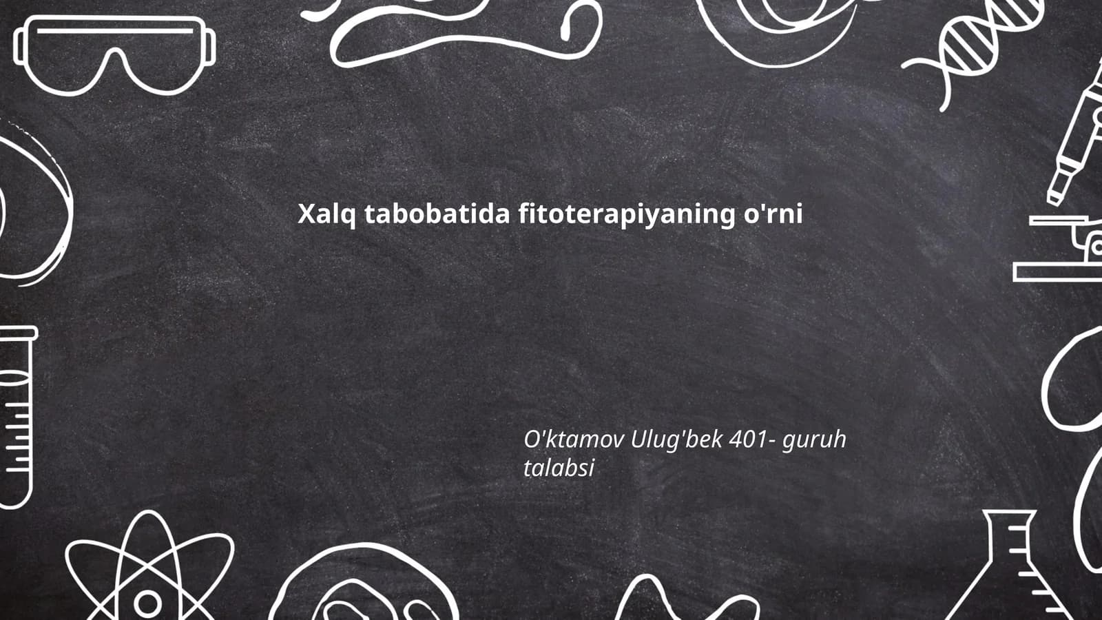 Xalq tabobatida fitoterapiyaning o'rni