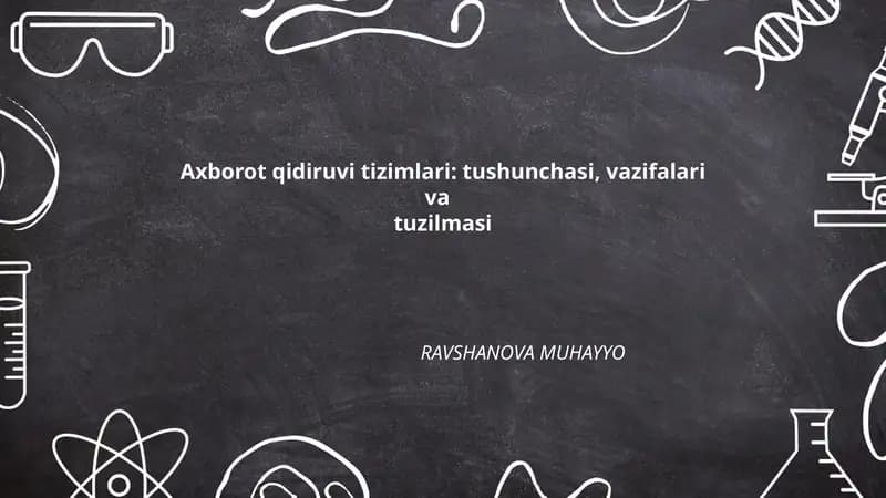 Axborot qidiruvi tizimlari