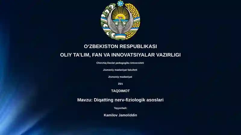 Diqatting nerv-fiziologik asoslari