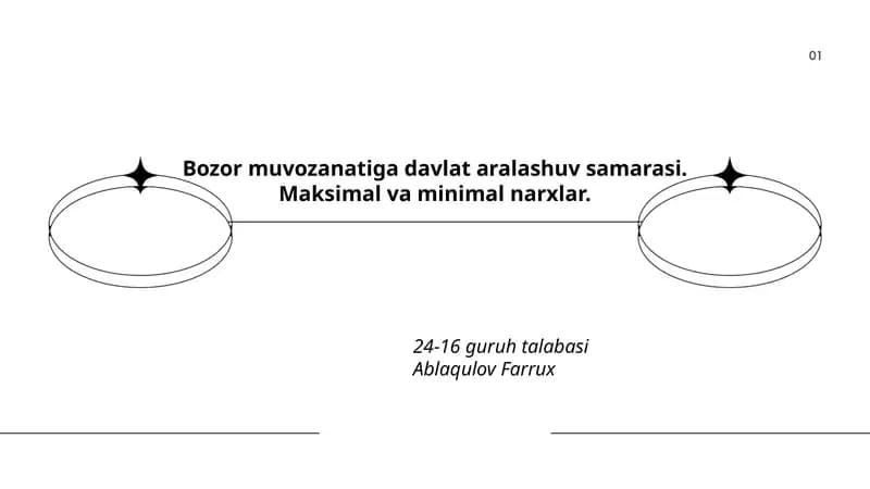 Davlat aralashuvi va bozor muvozanati: nazariy asoslar