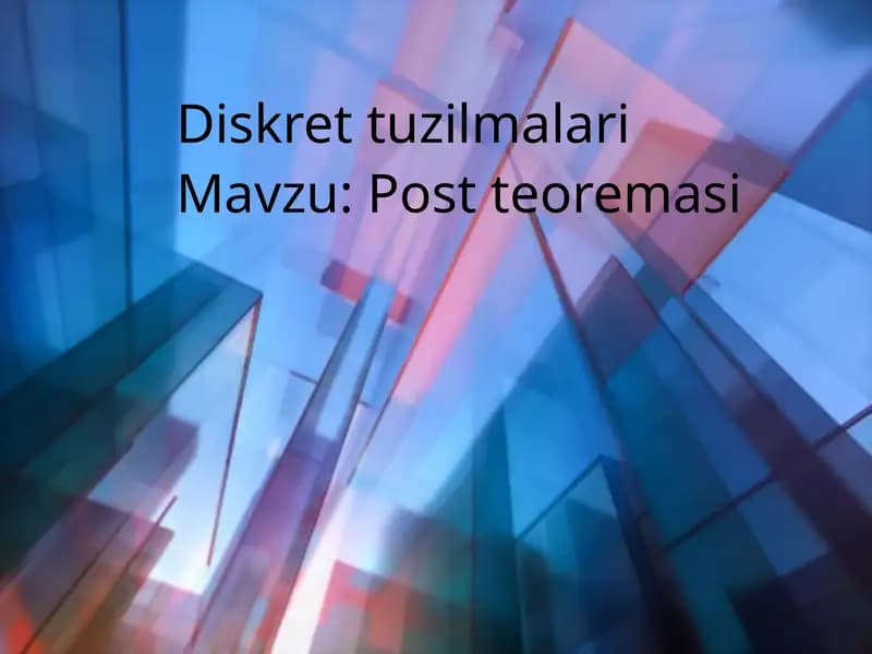 Post teoremasi