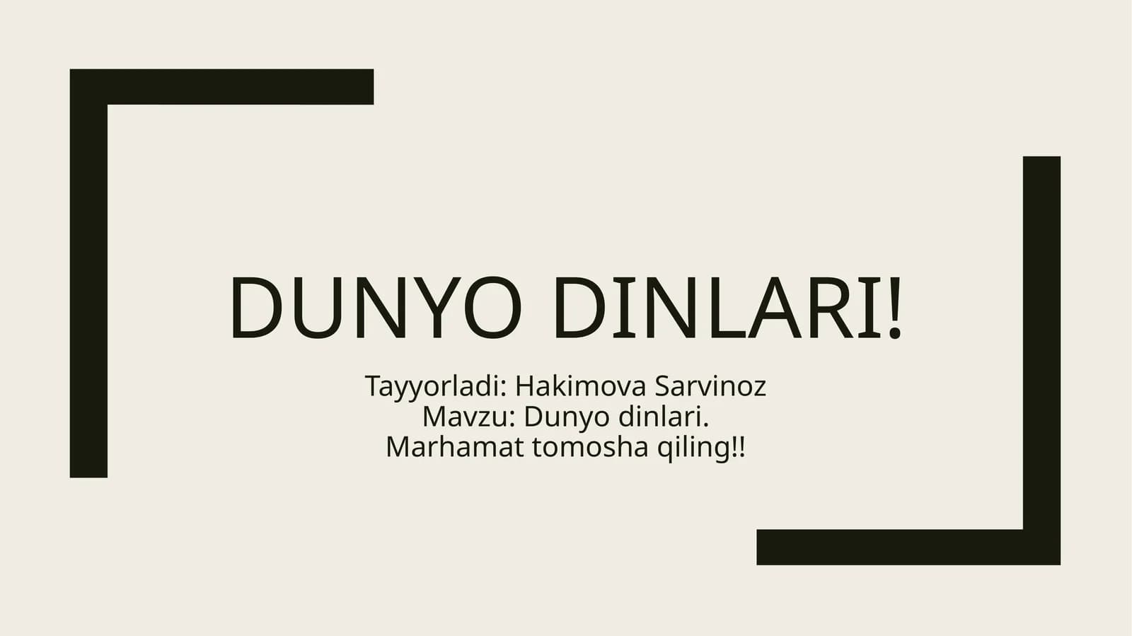 Dunyo DINLARI