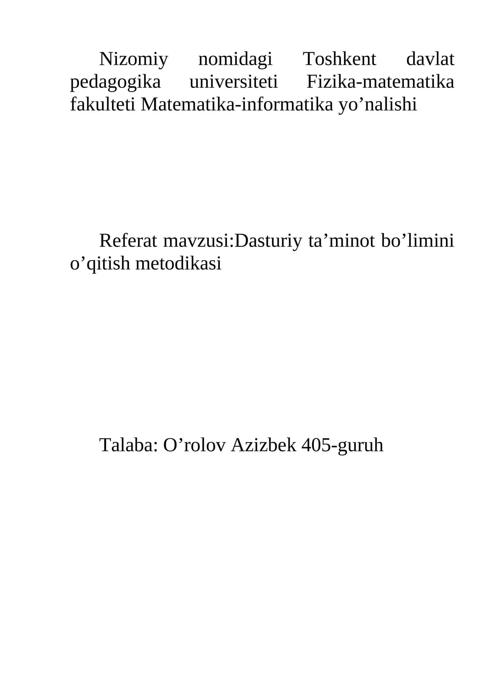 Kompyuter grafikasi bo‘limini o‘qitish metodikasi
