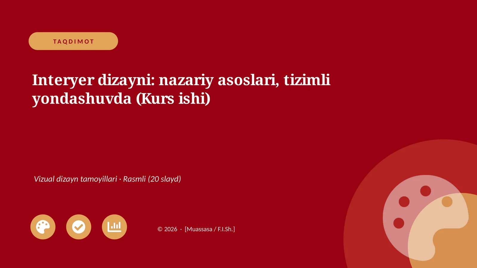 Interyer dizayni: nazariy asoslari, tizimli yondashuvda (Kurs ishi)