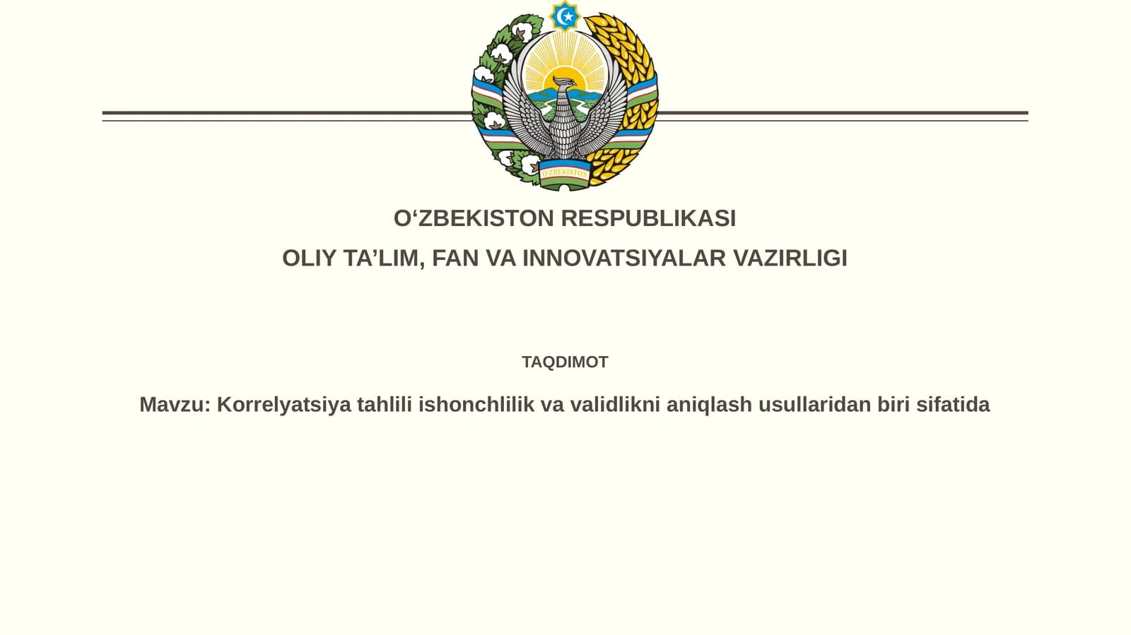 Korrelyatsiya tahlili