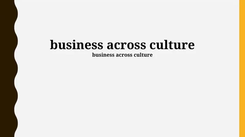 Understanding Cultural Nuances