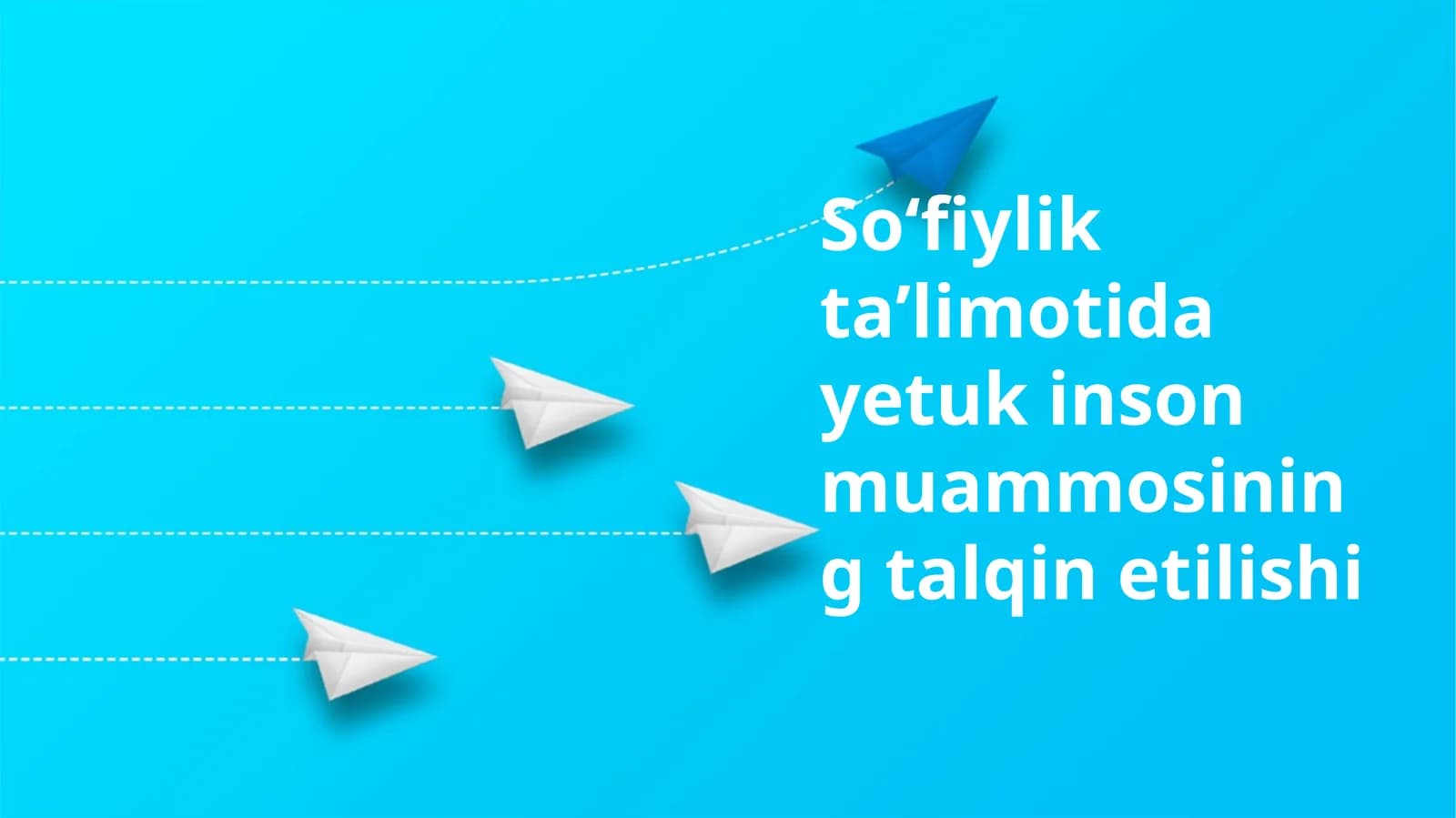 Soʻfiyliktaʼlimotidayetukinsonmuammosiningtalqinetilishi