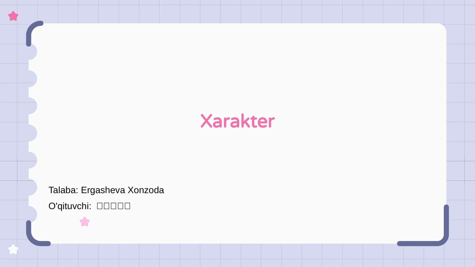 Xarakter