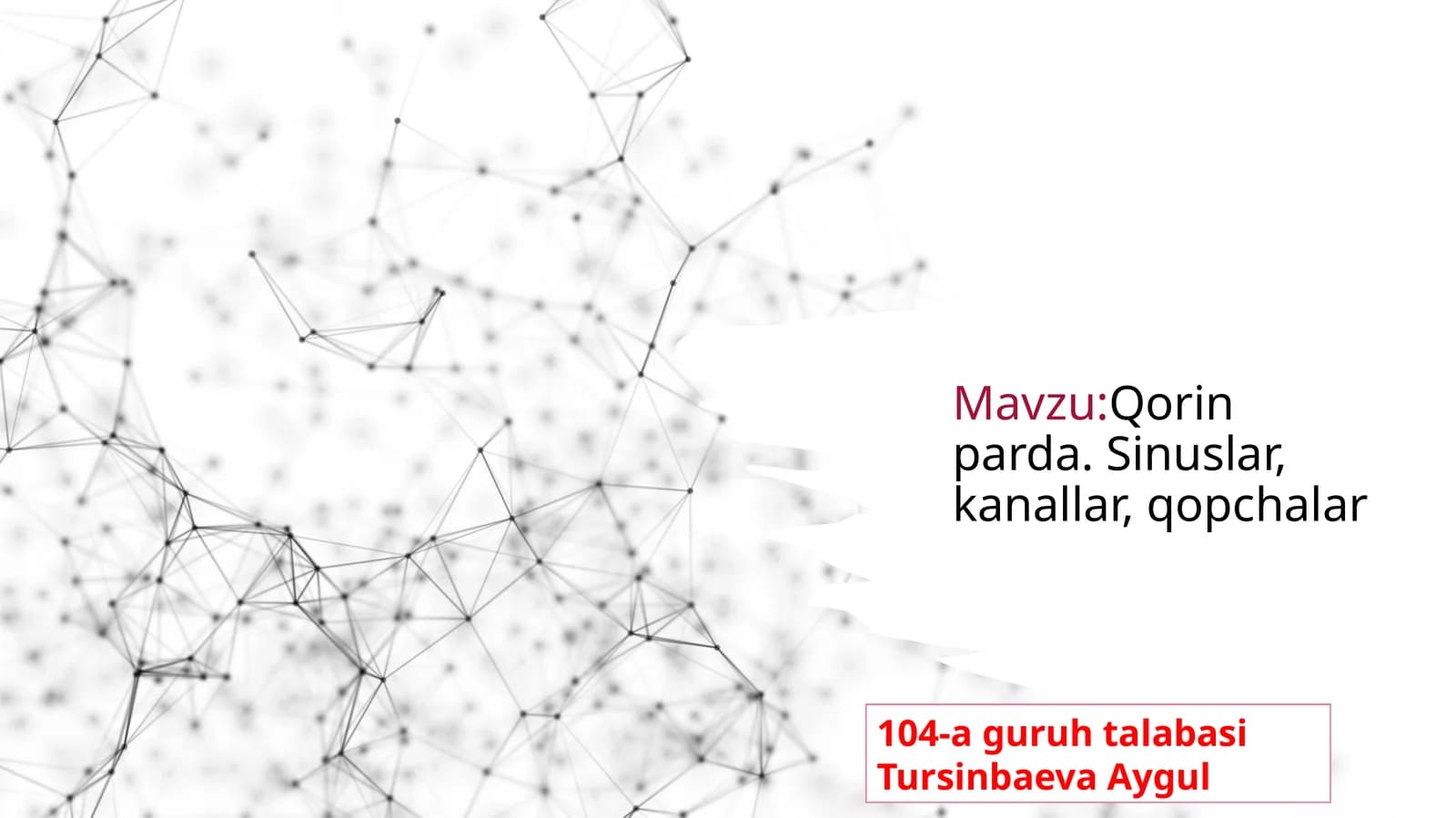 Qorinparda.Sinuslar,kanallar,qopchalar