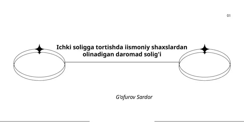 Ichki soligga tortishda iismoniy shaxslardan olinadigan daromad solig'i