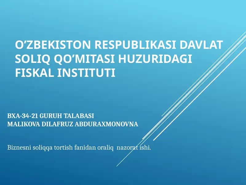 Foyda solig‘ining joriy qilinishi, iqtisodiy mohiyati va ahamiyati