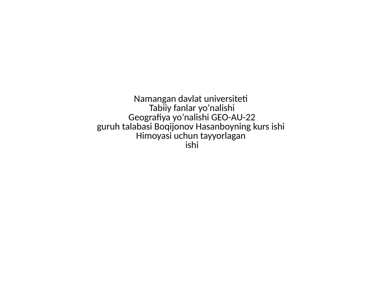 Ijtimoiy-iqtisodiy geografiya kurslari