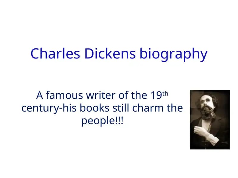 Charles Dickensbiography
