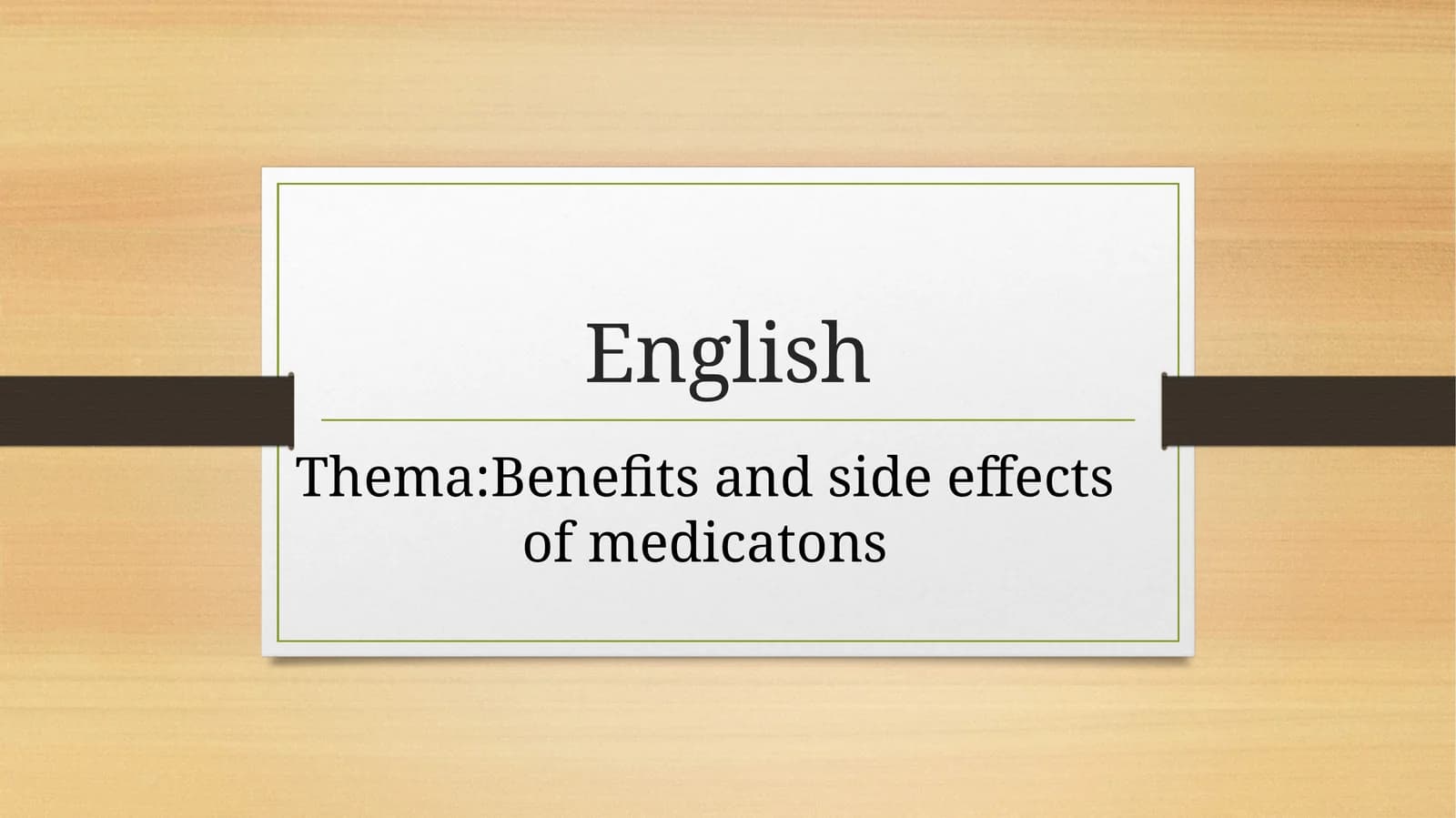 Benefits and side effects of medications