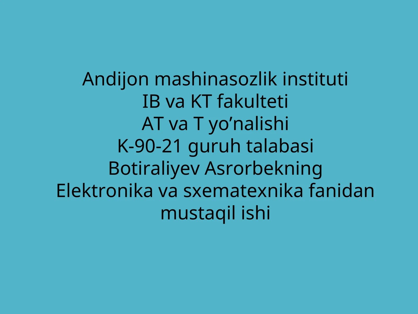 Maydonli tranzistor