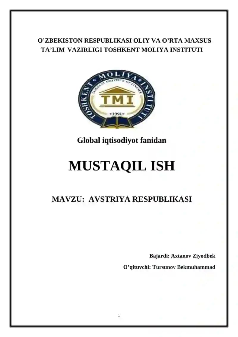 AVSTRIYA RESPUBLIKASI