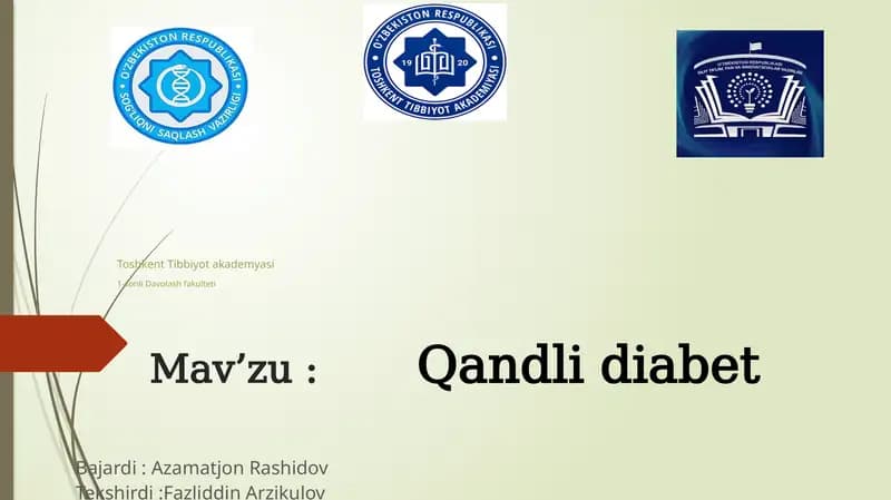 Qandli diabet