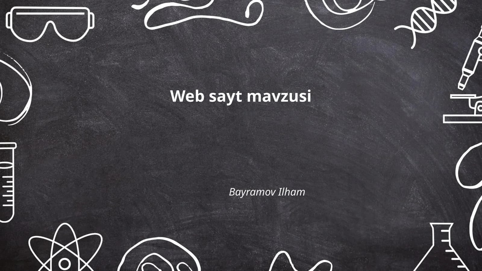 Web sayt mavzusi