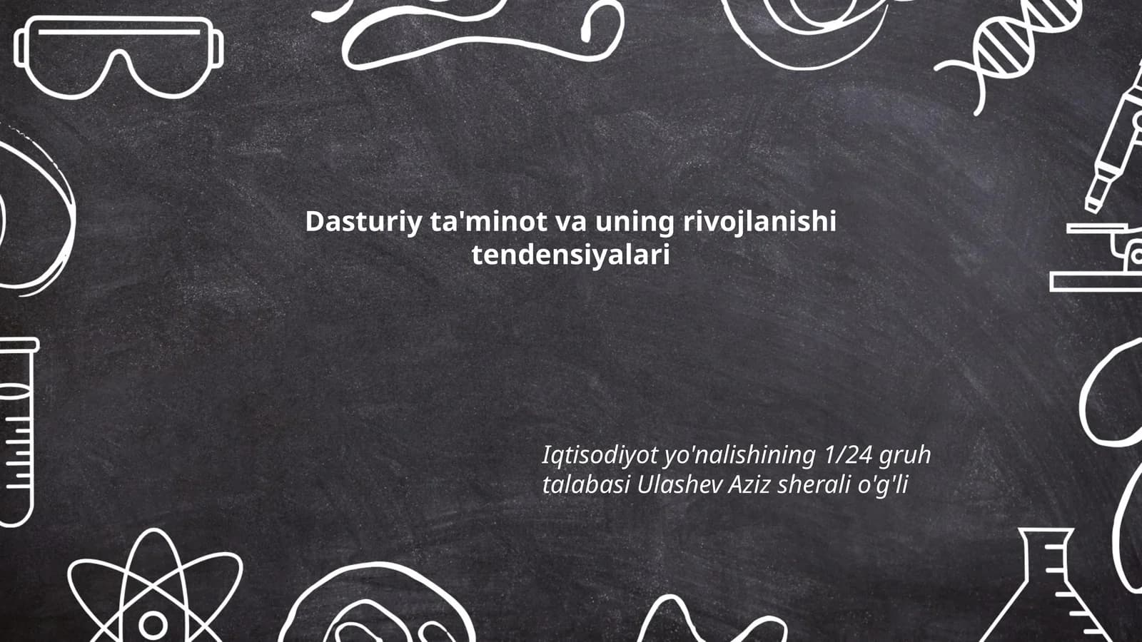 Dasturiy ta'minot va uning rivojlanishi tendensiyalari