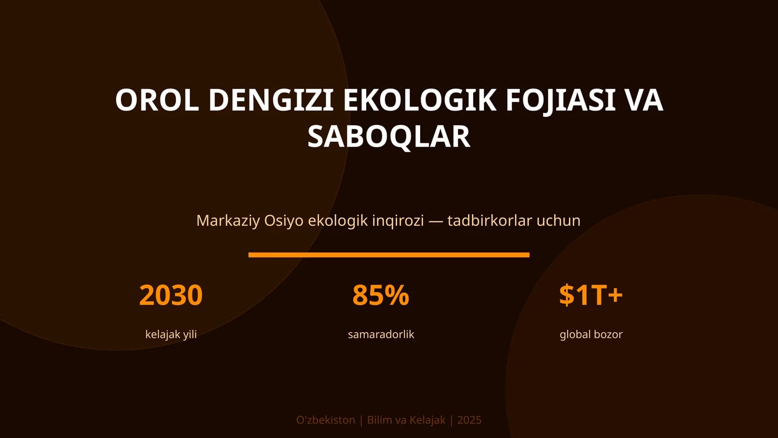 Orol dengizi ekologik fojiasi va saboqlar