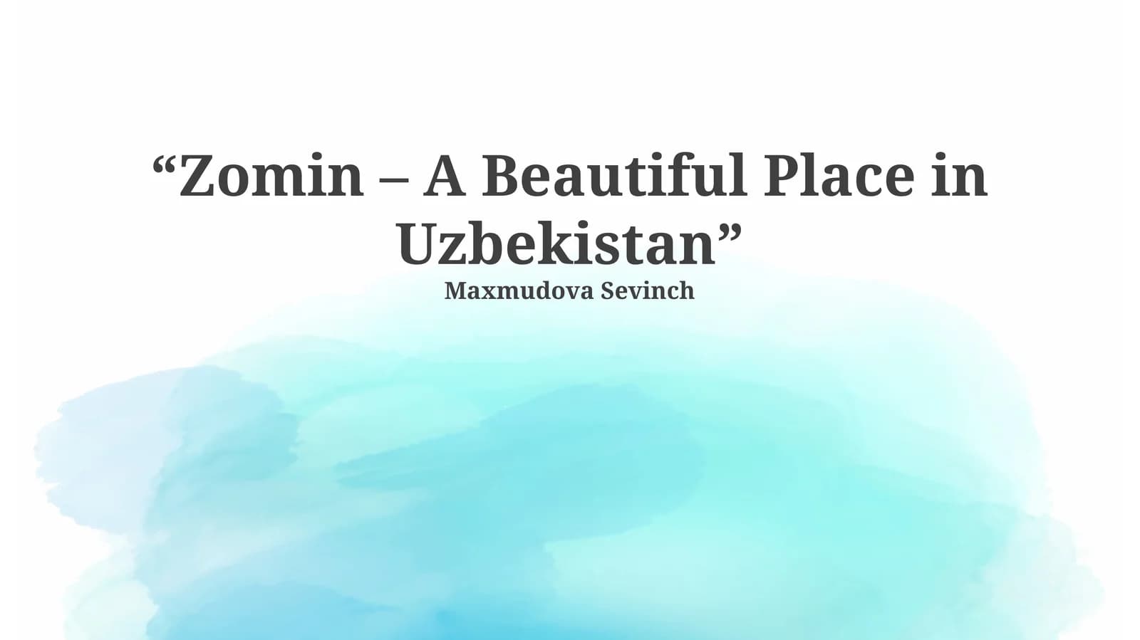 Discovering Zomin: Uzbekistan's Hidden Gem
