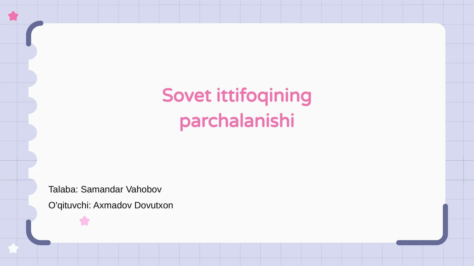 Sovet Ittifoqining Parchalanishi