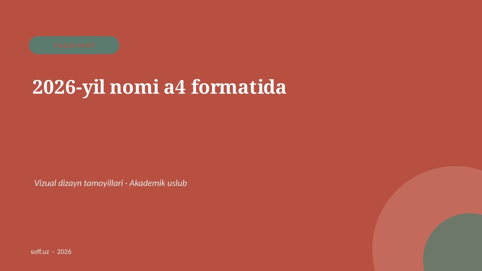 TAQDIMOT 2026-yil nomi a4 formatida