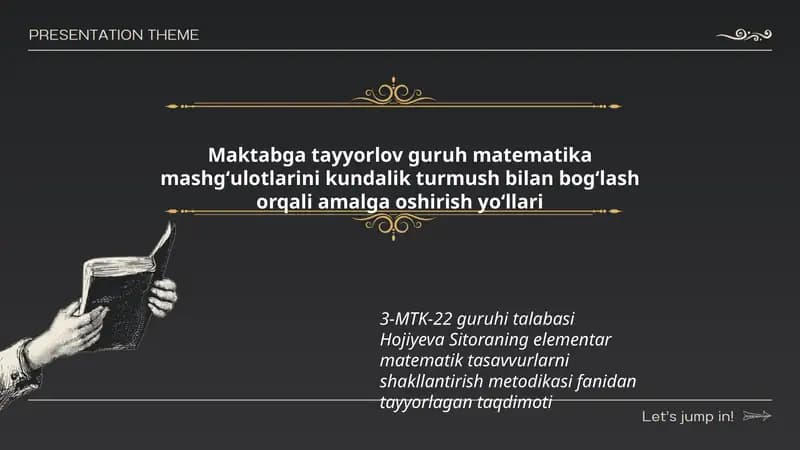 Hojiyeva Sitora elementar matematik