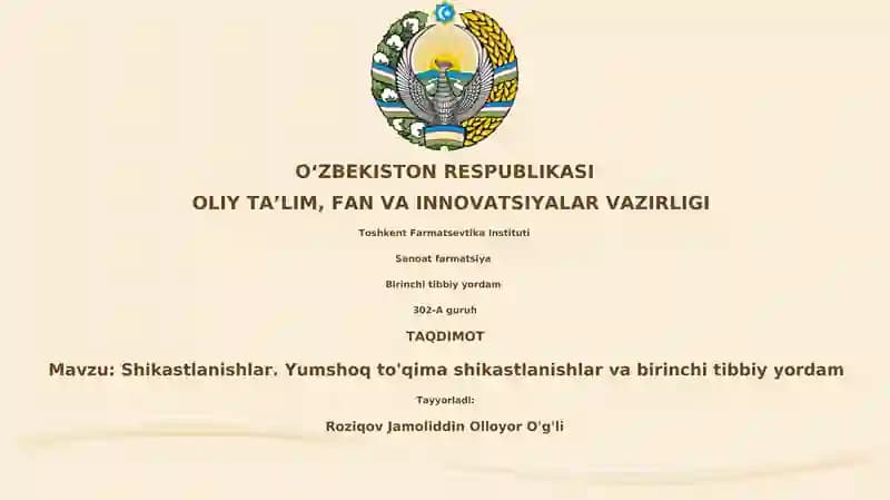 Yumshoq to'qimalarning shikastlanishi