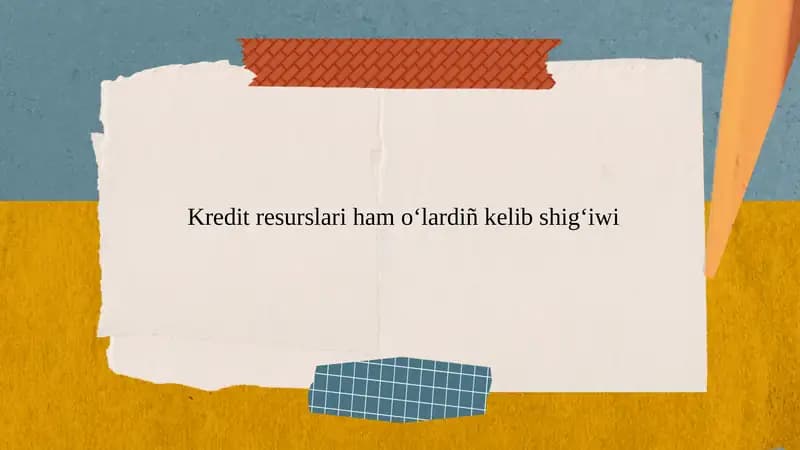 Xalıq aralıq kredit túrleri