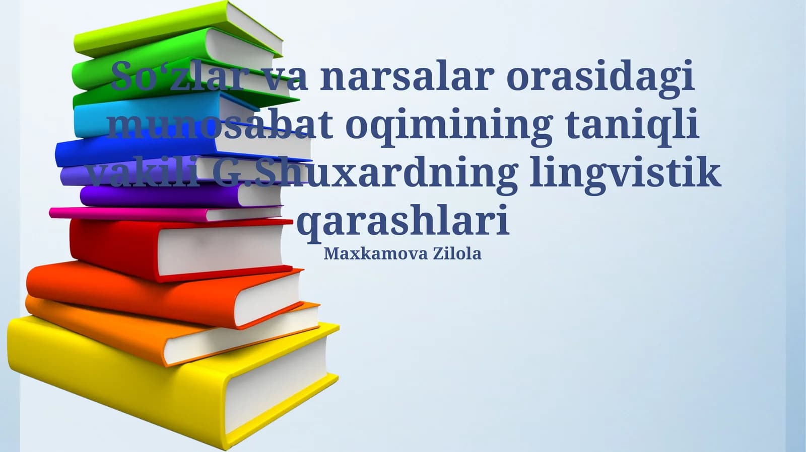 G.Shuxardning lingvistik qarashlari