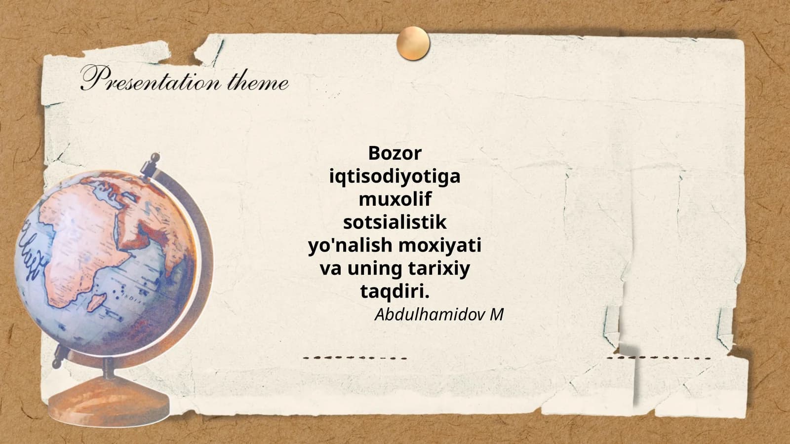 Bozor iqtisodiyoti va uning o'ziga xos xususiyatlari