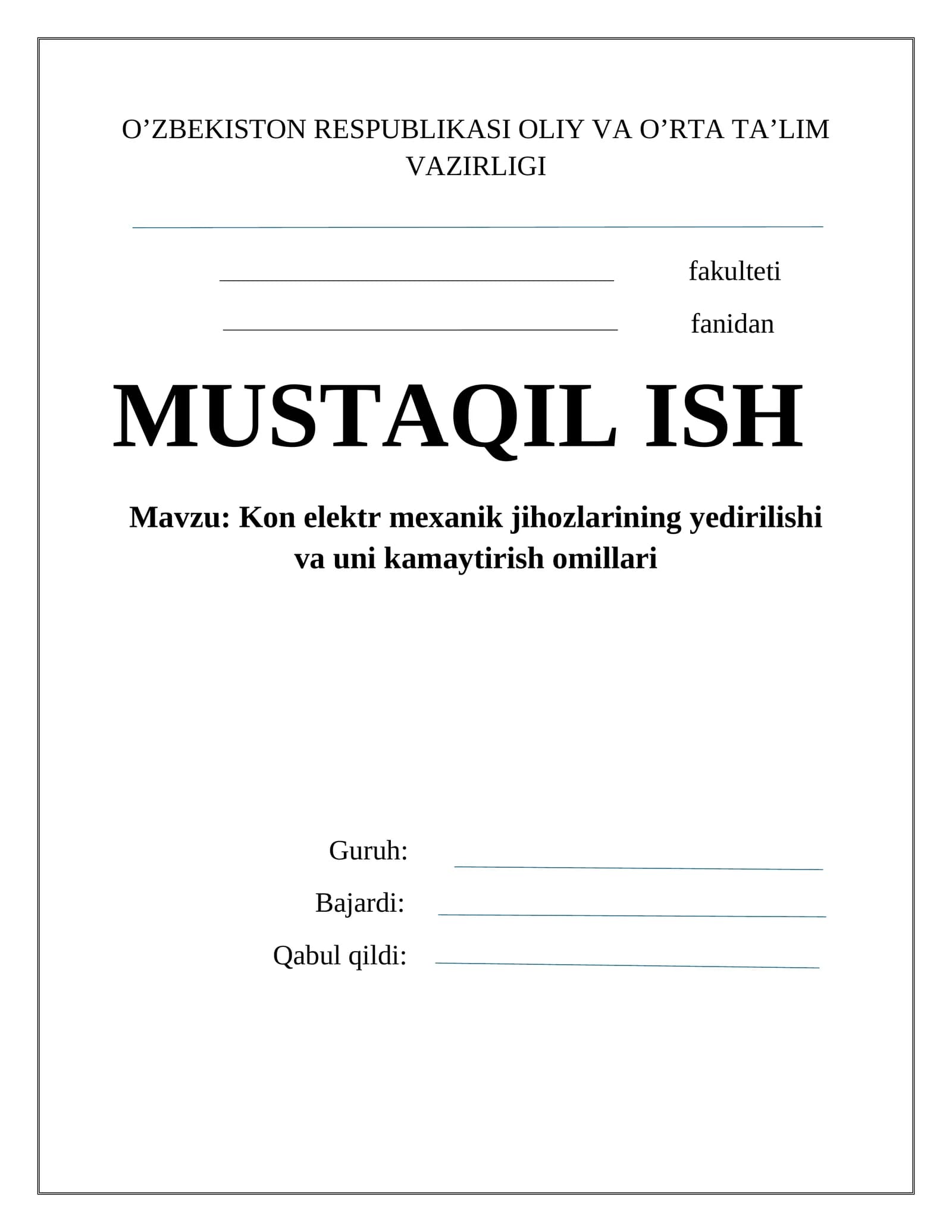 Kon elеktr mехanik jihozlarining yedirilishi va uni kamaytirish omillari