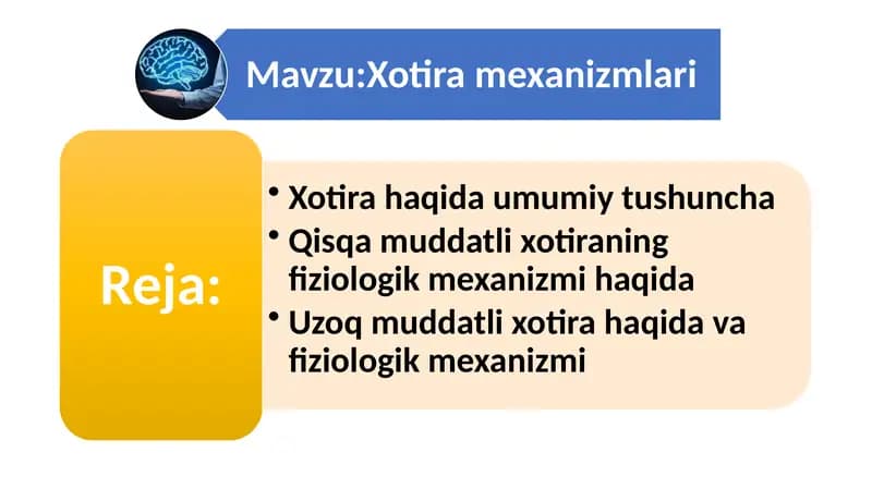 Xotira mexanizmlari